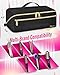 Mancro Hair Tools Travel Bag Compatible with Shark Flexstyle, Wide-open Hot Hair Tool Organizer with Separate Heat Resistant Mat, Hair Accessories Organizer for Straighteners, Curling Iron