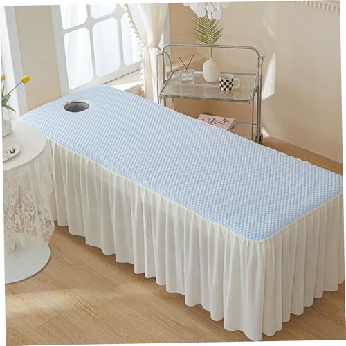 Jupe de table de massage housse lit massage respirante spa 72'' - 4