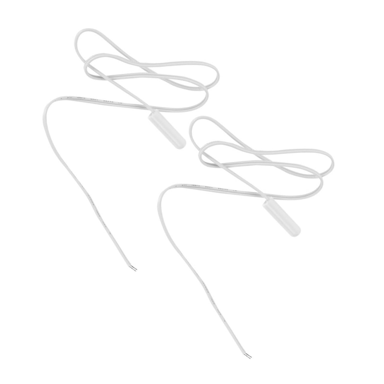 Refrigerator Temperature Sensor Probe for Fridge and Freezer Thermistor Thermostat Compatible with Home and Commercial Refrigerators 2pcs White Round Head Temperature Sensor