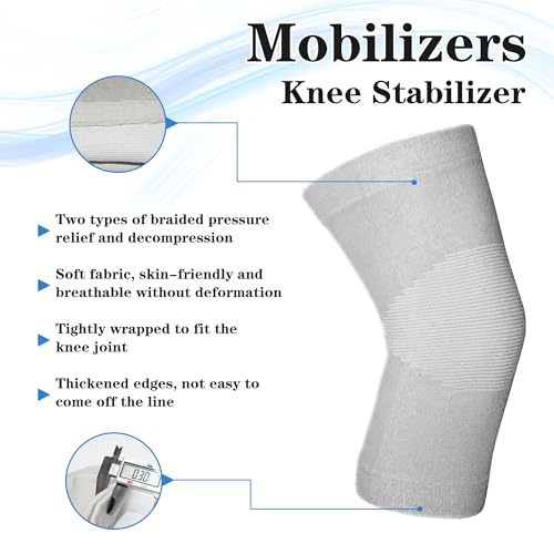 Image of Compression Knee Sleeves (2 Pack), 11 inch Professional Support for Knee Pain Relief, Arthritis, Running, Gym, Workout & Recovery - Stability for Men & Women with Joint Pain, ACL, Meniscus Tear