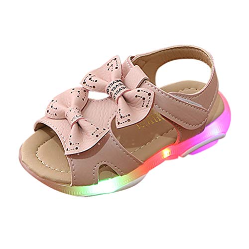 HLIYY 2019 New Toddler LED Light Sandales Sneakers Nouveau-Né Bébés Filles Bout Rond Chaussures pour Bébés Garçons Filles Doux Lumineux en Plein Air Sport Mode