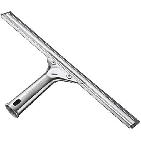 Unger Professional 12” Stainless Steel Window & Glass Cleaning Squeegee - Cleaning Supplies, Heavy Duty Squeegee for Window Cleaning, Streak Free Results Cover