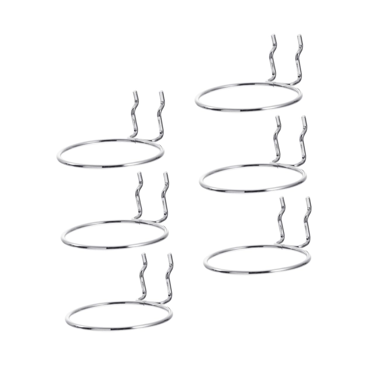 PRETYZOOM Round Pegboard Hooks 6 Pack Storage Hooks for Craft Pegboard for Wall Organizer