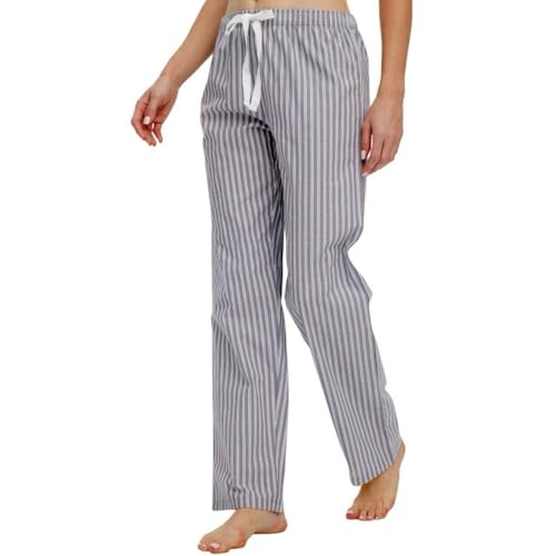 Image of CYZ Women's 100% Cotton Woven Poplin Sleep Pajama Pants