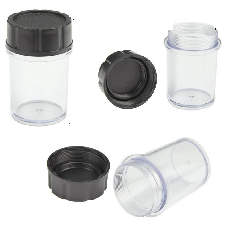 Étuis de rangement pour objectifs de microscope, filetage 20,3 mm, boîte en plastique anti-poussière, 10 pièces