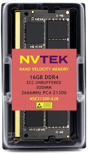 Image of 16GB (1X16GB) DDR4 2666MHz PC4-21300 2Rx8 1.2V CL19 260-PIN ECC Unbuffered SODIMM