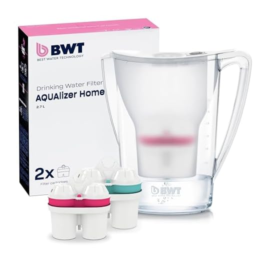 BWT - 125305611 - Filtro de agua de mesa PENGUIN - 2,7 l, blanco - Jarra con 2 cartuchos de filtro, 1x ZINC y magnesio mineralizado agua mineralizada 1x magnesio mineralizada agua mineralizada