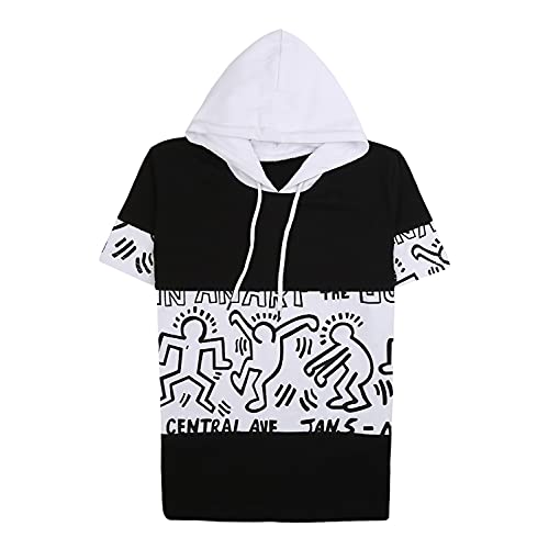 Image of V MART Boys Printed Cotton Single Jersey Hooded Neck T-Shirt