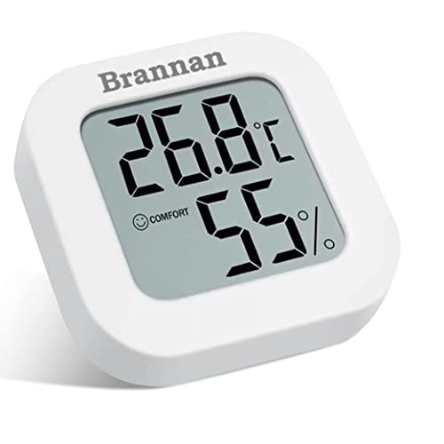 LCD Room Thermometer Indoor Humidity Meter Hygrometer – Accurate Thermometer Room Temperature and Humidity Meter With Digital Display to Monitor House Home Office Nursery Bedroom Baby Room Car
