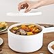 Hot Pot Elektrisch, 600 W, 1,8 L Multifunktions-Nudelkocher Nicht Klebrig Langen Griff Tragbarer Topf Zum Kochen, Effizientes Kochen Elektrischer Minikocher für Wohnheimbüro