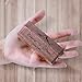 Engagement Ring Box for Proposal, Handmade Personalized Jewelry Box Slim Engraved Walnut Wood Holder Box for Wedding and Valentines Day
