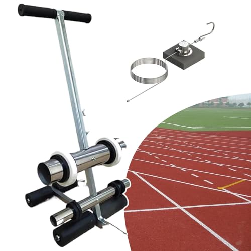UMJIGF Striping Line Marking Machine, Line Striping Machines, Tape Marking Equipment, with Drawing Circle Kit, for Basketball Courts, Road Warning and Parking Space