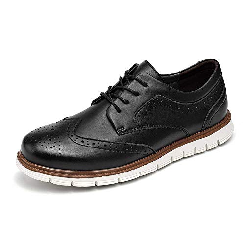 UPIShi Men's Hybrid Brogue Oxford Leather Lace-up Wingtip Dress Shoes