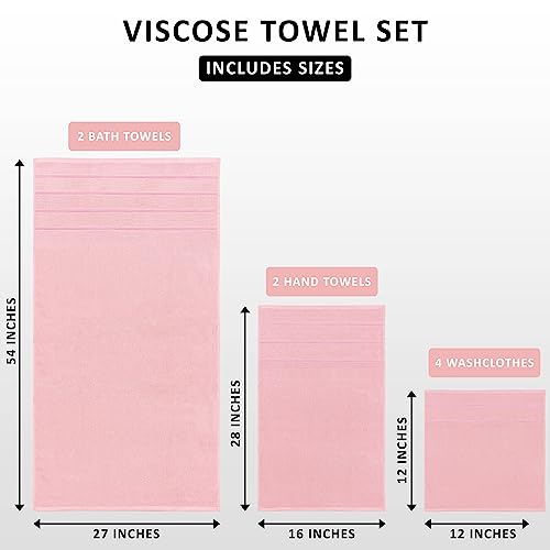 Utopia Towels 8er-Pack Handtuch-Set, Altrosa – Ansicht 2