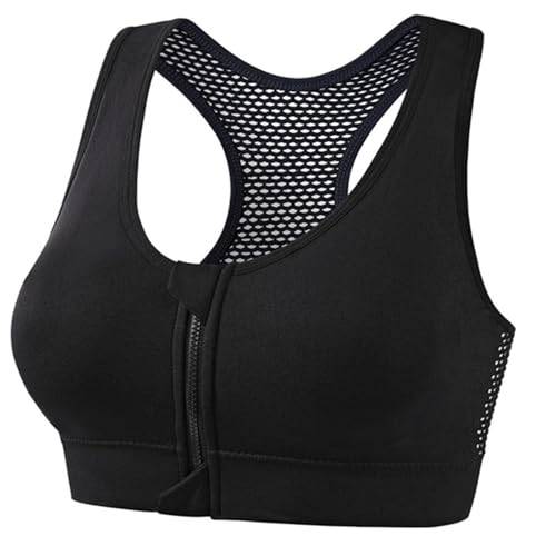 Genérico Sujetador Deportivo de Mujer con Aro, Cremallera Frontal y Atrasado con Recogido