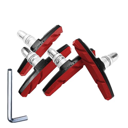 TUHDWJ 2 works V Bike Brake Pads, 70mm V Brake Blocks, Bicycle Brake Blocks Set including Hex Nuts and Spacer