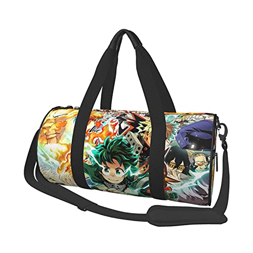 Gym Bag My Hero Academia Duffel Bag Sports Travel Bag Lightweight Multipurpose Duffel Bag With Pockets For Swim Yoga