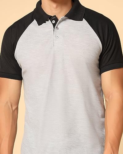 Image of INKKR Men's Regular Fit T-Shirt ((FACTORY-A11)-(XS)-L.Grey FCT11 02
