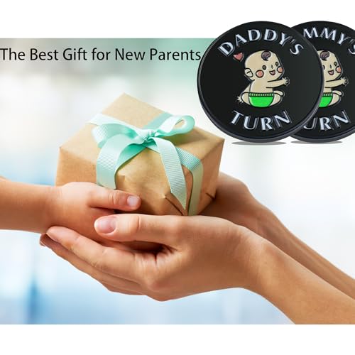 Image of New Dad Mom Gifts Funny Decision Making Coin, New Parent Mummy Daddy Pregnancy Women First Time to be Moms Dads St.Patrick's Day Easter Birthday Gifts Double Sided