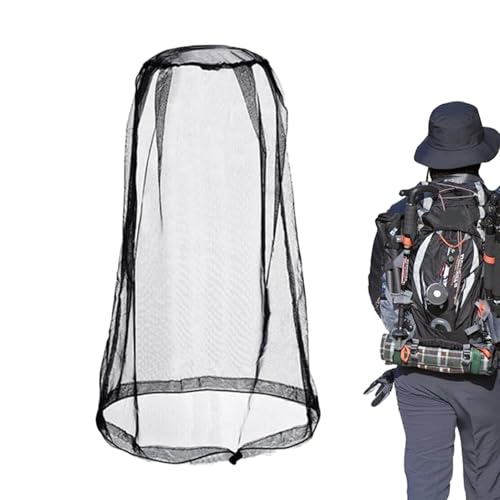 Sombrero de protección contra Moscas,Sombrero Repelente de Moscas,Red de Malla para Cabeza de Mosca - Cubierta Facial de Malla de Red Transpirable, Sombrero de Cubo para Exteriores, Sombrero