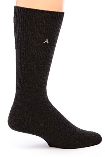 WARRIOR ALPACA SOCKS - Premium Baby Alpaca Wool Dress Socks For Men and Women(Charcoal X-Large)3