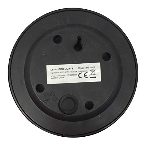 Disk Lights Set of 4 Solar Floodlights for Lighting and Decorating The Whole Garden. As Seen on TV, Steel - Image 2
