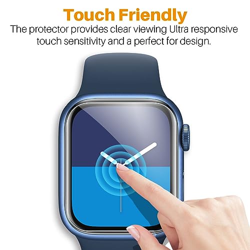 Image of LK 8 Pack for Apple Watch 44mm Screen Protector Series 6 /5 SE2 [Upgrade Soft Film] [Self-Healing] Ultra-thin Film, Screen Protector Apple Watch 44mm, Anti-Scratch, Touch Sensitive
