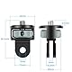 Vkesen Aluminium 1/4 Zoll Adapter für Insta 360 X5/X4/X3/ONE X2, Drehbarer Stativ Halterung Adapter für Insta360 X5/X4/X3/ONE X2, Sony, SJCAM/SJ4000, Xiaomi, Xiaoyi und Anderen Action-Kameras（2 Stück）