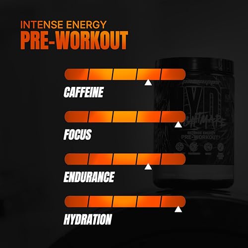 Image of ProSupps Hyde Nightmare Orange Screamsicle Pre Workout Powder, 30 Servings | 6000 mg Citrulline, 3200 mg Beta-Alanine, Nootropics, Electrolytes, FSSAI Compliant, Banned-Substance Screened