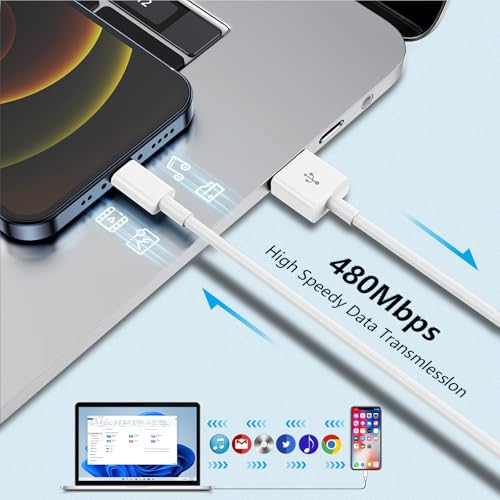 3Pack iPhone Charger Cable 3FT/0.9m Apple MFi Certified, USB A to Lightning Cable iPhone Fast Charger Cable Apple Charging Cord for iPhone 14 13 12 11 Pro Max XS XR X 8 7 6 Plus SE iPad - Image 4