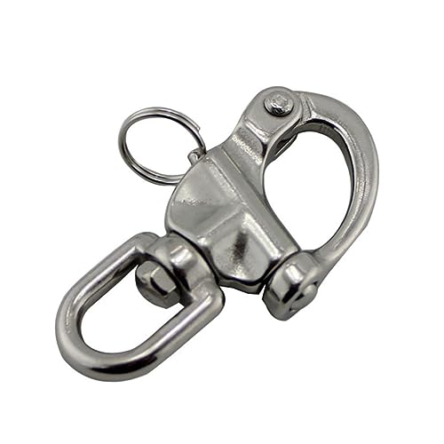 VILLFUL Rigging Shackles Stainless Steel Shackles Bumper Shackles Eye Snap Shackle Chain Shackle Swivel Shackle Silver