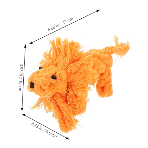 HOMOBABE Lion Shape Pet Molar Toy Interaktives Kauspielzeug Aus Baumwolle Für Welpen Zahnpflege Und Beschäftigung Fördert Gesundes Wachstum Und Spielvergnügen