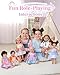 BABESIDE 6 Sets of Baby Doll Clothes for 14-18 Inch Dolls, Cute Babydolls Clothes and Dolls Dress with Baby Doll Accessories for Kids Pretend Play Toys