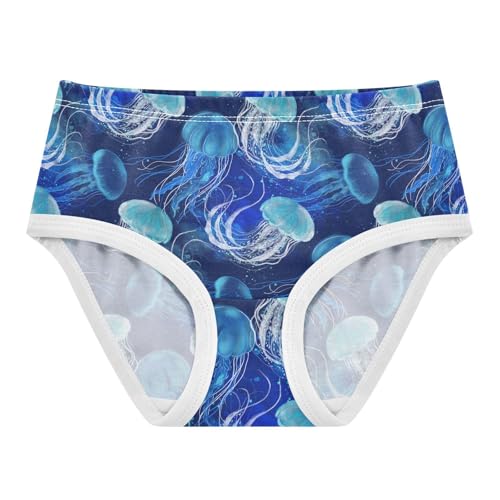 Girls Underwear Soft Cotton Jellyfish Kids Panties in Sizes 2/3t, 4t, 5t, 6 and 8