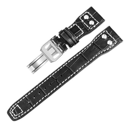 [RE] MENGKE 20/21/22 ~[g{vXgbvANZT[rbOpCbg IW328201 IW377709 vuXbgƌ݊(Black-2,20MM WITH LOGO_ROSE GOLD BUCKLE)
