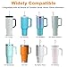 Adjustable Straw Cover for Stanley, Simple Modern, Owala, Yeti, Hydro Flask, Reduce, Hydrapeak, Meoky, MaxBase, Beast, Marrs, Suitable for All Brand of 6mm-10mm Diameter Straw, Dishwasher safe