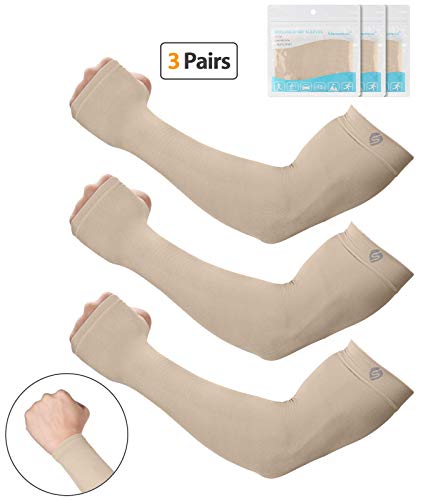 SHINYMOD UV Protection Cooling Arm Sleeves Men Women Sunblock Cooler Protective Sports Running