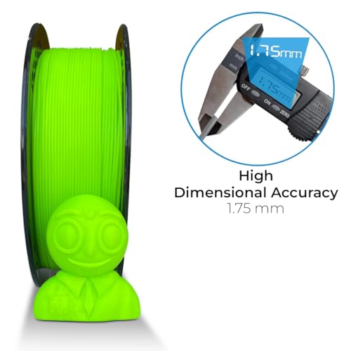 Image of NFIL3D Premium HS PLA+ Fluoro Green - 3D Printing Filament | Compatible with All 3D Printers | 1.75mm | 1Kg Nett Weight