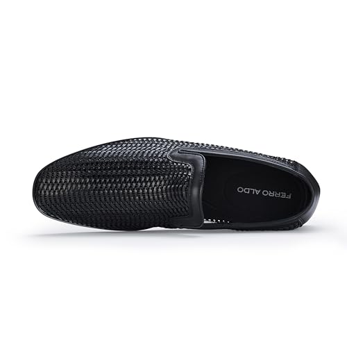 Image of Ferro Aldo Men's Dress Loafer Collection | Modern & Classic Slip-On Styles | Available in Suede, Woven, and Wholecut