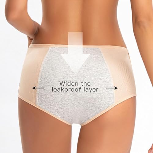 Image of Leakproof Ladies Underwear,Incontinence Underwear for Women,Leak Proof Panties for Women Over 60