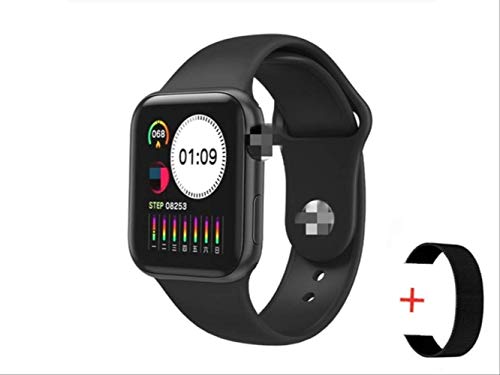 Preisvergleich Produktbild Bluetooth Smart Watch, Voll Touchscreen Herzfrequenz Blutdruck Fitness Armband Smartwatch Für Frauen Männer schwarz