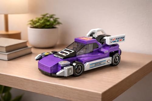 Image of STEM Racing Car Pull Back Building Blocks Set (73Pcs) | DIY Speed Car Toy for Kids 6+ Years (Boys & Girls) | Friction Powered Racing Toy | Creativity & Motor Skills Development