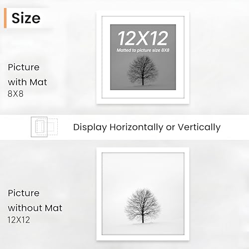 Image of Art Street Premium Photo Frame for living room, Classic Aesthetic Design Photo Frames for Photograph, Art Work, Kids Room Set of 9 (12x12 Inch, White)