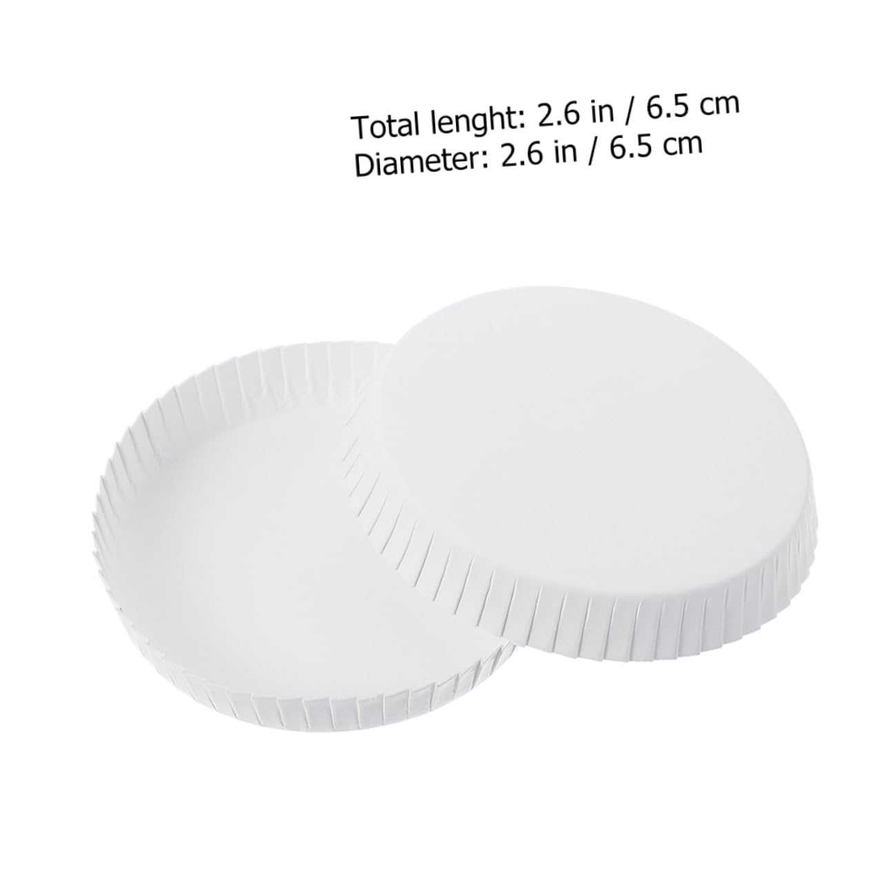 HEALEEP 100Pcs Disposable Paper Cup Lids Hotel Room Cup Covers Unbleached for Beverages for and Events
