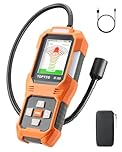 TopTes RT-389 Rechargeable Refrigerant Leak Detector, HVAC Freon Leak Detector with 3 Sensitivity Modes & 3 Alarm Types for CFCs, HCFCs, HFCs, HFOs, HCs for Car Home Industrial - Orange