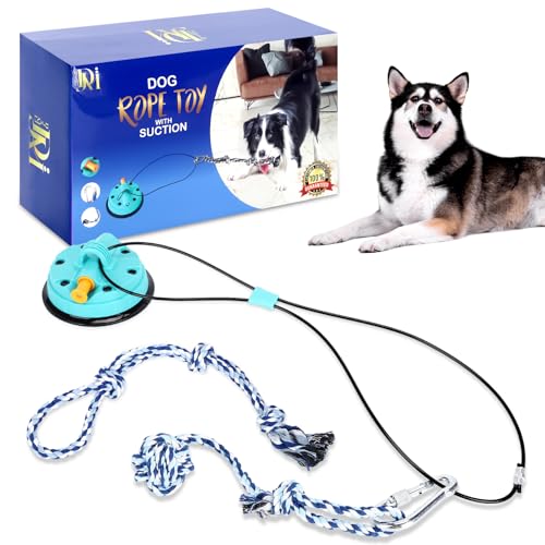Dog Rope Toy with Suction - Perfect Dog Toys for Aggressive Chewers - Nearly Indestructible & Stimulating - Suitable for Large & Small Dogs & Puppies