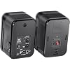 JBL Professional C2PS Control 2P Compact Powered Monitor, Desktop Reference Monitors, Master and Extension Speaker Pair, 5.25 Woofer, 35 Watts, XLR, 14 and RCA Inputs, Black