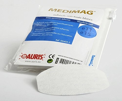 Recharge de 40 adhésifs non tissés blanc respirants pour aimants de 11 à 15 mm Cover