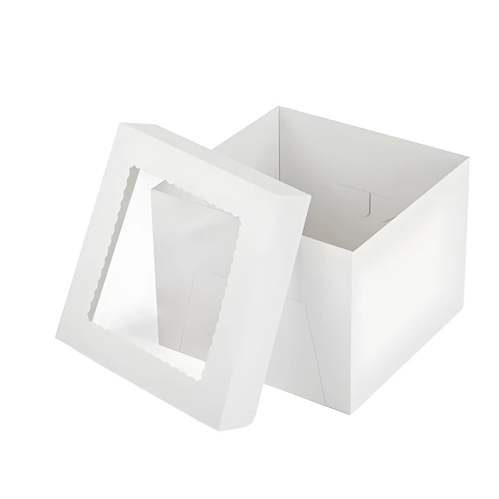 Scatola per Torte Scatola for torta quadrata bianca da 50 pezzi