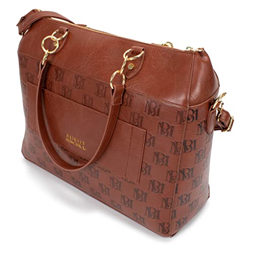 Image of Badgley Mischka Madalyn Vegan Leather Travel Tote Weekender Bag